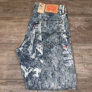 Men’s Bleached Tye/Dye Slim Fit Jeans